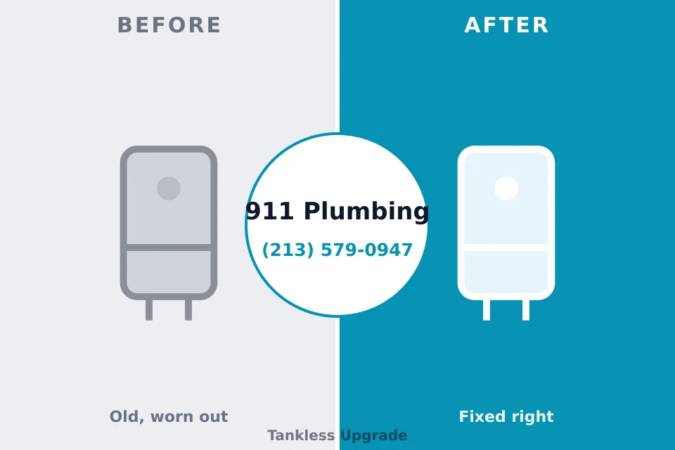 Before and after: plumbing repair Bay Harbor Islands, FL